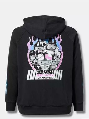 PreLoved Torrid Hello Kitty Racing Classic Fit Fleece Sweatshirt Hoodie Size 3X